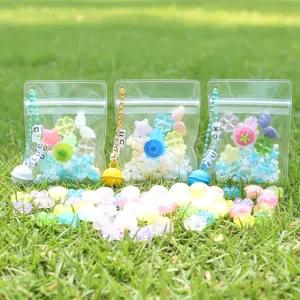 20인용 행운 펫 네잎클로버 투명 지퍼백 키링 만들기 세트 DIY 재료 가방키링 악세사리 공예 부자재 학교 단체 행사 체험 활동 봄이오나봄 키트