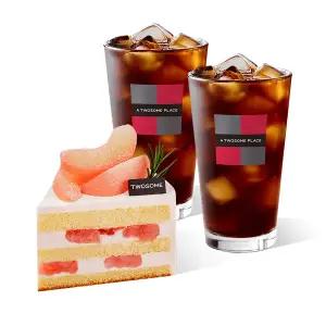 [투썸플레이스] 피치생 피스 + 아메리카노 R 2잔