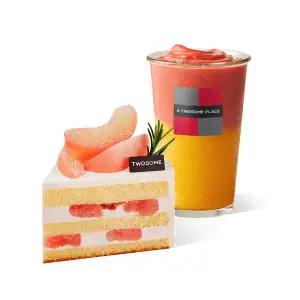 [투썸플레이스] 피치생 피스 + 스트로베리 피치 프라페 R