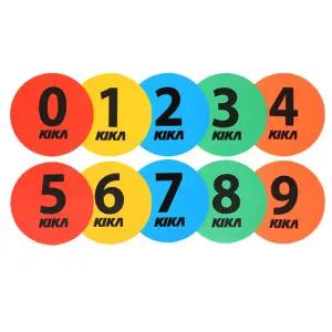 키카 컬러풀한 디자인 숫자 라운드마커 10개입 건너뛰기 아동스포츠완구 유아체육놀이 학교체육교구 사계절