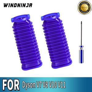 다이슨 호환 V7 V8 V10 진공청소기용 소프트 롤러 석션 헤드 하부 덕트 호스 플렉시블 고무 블루 튜브 부품