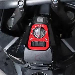 혼다 호환 ADV350용 스쿠터 점화 스위치 보호 커버 사양 스타트 스위치 장식 액세서리 CNC 알루미늄 합금