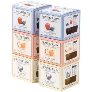 프레벨롱 국산 과일퓨레 6팩 사과 사과복숭아 사과블루베리 1세트