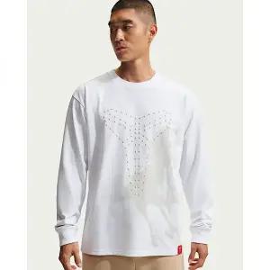 NIKE 코비 남성 드라이 핏 긴팔 농구 티셔츠 - 화이트 - IQ2373-100 2110276