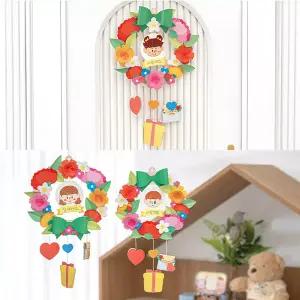 카네이션 리스 벽걸이 가정의달 초등 유아 걸이 인테리어 소품 만들기 어버이날 선물 카드 (20개) 배송비X