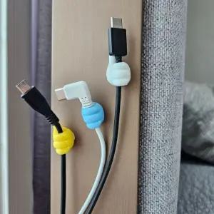 핸드폰 충전기선 정리 스몰 엄지 후크 소품샵 DsG4+7ABT