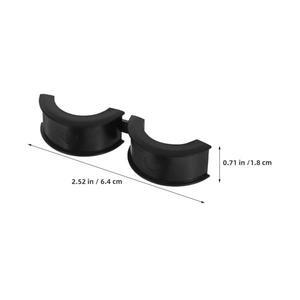 10Pcs 자전거 핸들바 심 어댑터 22.2-31.8mm 논마링 고무 가스켓 스템 변환 링 진동 방지 사이클링 부품