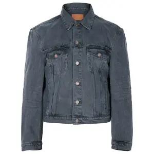 렉토 26SS 다크그레이 시그니처 데님 트러커 자켓 RM26SDJK001GR