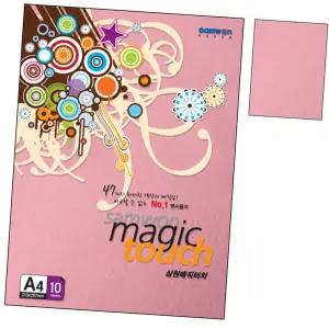 팜플렛 M33.진 1권 A4 터치 매직 180g 분홍색 10매