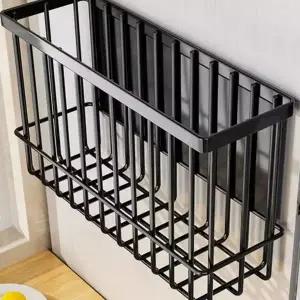 주방 자석 선반 측면 트레이 수납 냉장고 자석 선반 스텐 정리 다용도 양념 부착