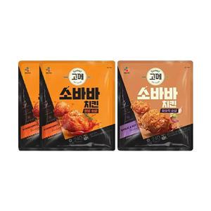 소바바 양념순살240g 2개, 마쏘킥240g 1개