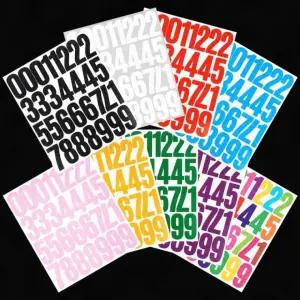 숫자스티커 5.1cm 대형 숫자 스티커 표시 라벨 검정 흰색 투명 diy 부착 번호판