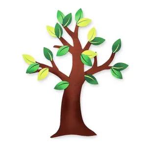 펠트대형나무(중/55X60cm) 환경꾸미기 소원나무 펠트 공예 환경판 알림판