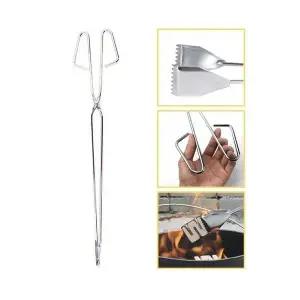 [하프클럽/알티피아]톱니형 스텐 숯집게-약55cm 숯불