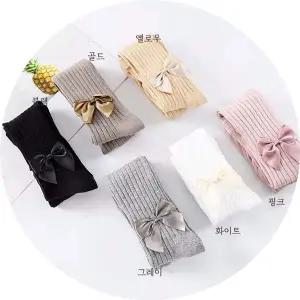 유아동 MMU309B6 리본 타이즈 3가지색상 여아타이즈 아동스타킹