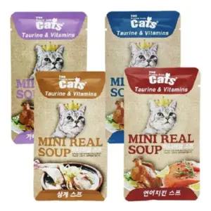더캣츠 미니리얼스프 북어치킨 20p/고양이/간식/반려묘/영양/냥이/츄르/캣츠/애완묘