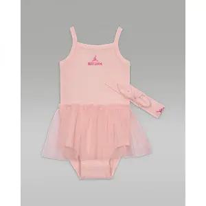 NIKE 조던 베이비(6-12개월) 튀튀 바디수트 및 헤드밴드 세트 - 핑크 블룸 - IW2253-610 2112814