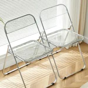 아크릴 접이식 테이블 코너 투명 틈새 티테이블 사이드 협탁