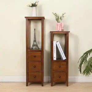 틈새서랍장 수납장 안방 틈새 서랍장 미니 원목 3단