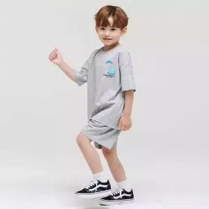 [팬콧키즈] 조이풀 팜모스 상하복(MELANGE GREY)