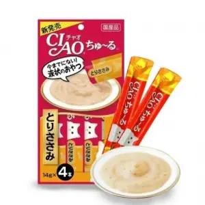 (4p x 6개) 이나바 챠오츄르 닭가슴살/고양이/츄르/간식/츄릅/추르/짜먹는/영양/츄류/추루/냥이/츄루/습식