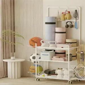 요가 정리함 소도구 수납함 필라테스용품 매트거치대 운동기구랙 홈트 스토리지