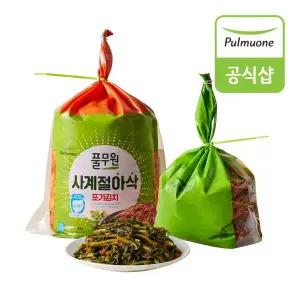 [풀무원][생산직송] 사계절아삭포기김치4kg+열무김치2kg(6kg)