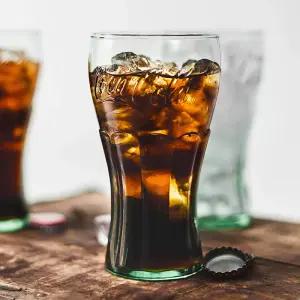 레트로 복고 대용량 컵 아이스 그린 유리 코카콜라 500ml 주석잔 콜드 맥주