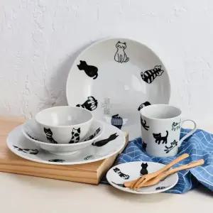 머그 제 고양이 미노야키 머그컵 도자기 앉아있는 컵