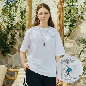 [에어워크주니어]주니어 스케이트 일러 반팔 티셔츠