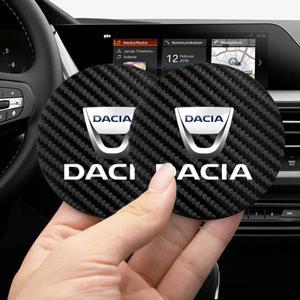 2Pcs 자동차 코스터 워터 컵 미끄럼 방지 패드 액세서리 Dacia Duster Logan Sandero Jogger Spring Stepwa