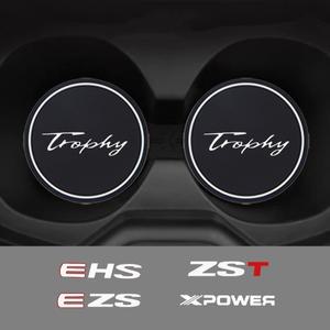 2Pcs 자동차 코스터 워터 컵 병 홀더 안티-슬립 패드 매트 실리카 젤 장식 MG EHS EZS 트로피 XPower ZST