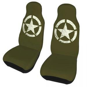 호환상품 빈티지 미 육군 스타 엠블럼 밀리터리 범용 카시트 커버 사계절 여행 카모 쿠션 섬유 낚시