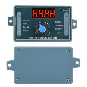 DC 5V 12V 10A 조정 가능한 시간 지연 릴레이 모듈 케이스 LED 디지털 타이밍 트리거 제어 스위치