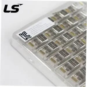 EZ RJ45 STP 겸용 관통형 CAT.5E(6) LS-MP-SC-RJ45-EZ-C PLUG 1box(100개)