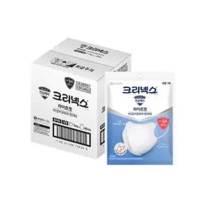 크리넥스 KF94 새부리형 라이트핏 마스크 화이트 대형 40매 1박스
