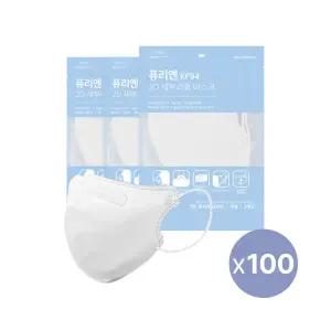 퓨리엔 KF94 새부리형 마스크 흰색 대형 100매