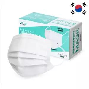 메디엠 국산 덴탈마스크 2000매 대형 일회용