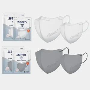 크리넥스 보건용 KF80 라이트핏 마스크 새부리형 입체형 황사 50매 유한킴벌리 방역용
