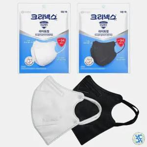 크리넥스 라이트핏 KF94 마스크 새부리형 데일리 입체형 방역용 대형 40매 미개봉 박스