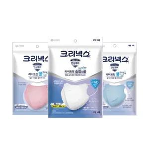 크리넥스 쿨 마스크 20매 라이트핏 슬림앤쿨 비말차단