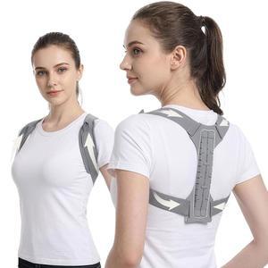 여성 오피스 전문가를 위한 OFIR 어깨 강화된 등 퀵 교정기 격자 및 스트레이트너 조정 다이아몬드 패널 어퍼 미끄럼 방지 스트랩 핏 넓은 브레이스 백 지지