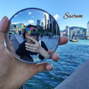 휴대용 볼록형 여행 거울 광각 반사 소형 셀카 촬영 콘텐츠 제작자 브이로그 도구 선물