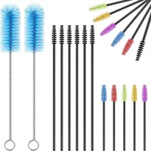 퍼슬린 62피스 3사이즈 벌새 모이통 청소 브러시 미니 나일론 튜브 세트 부품 병 새 파란색