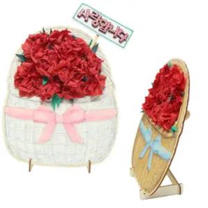 어버이날 스승의날 가정의달 바구니 카네이션 5인용 바구니 스승의날