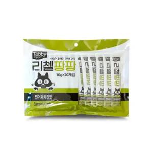 태비토퍼 리첼 팡팡 연어와치킨맛 10g x 100개 츄르 쭉쭉이