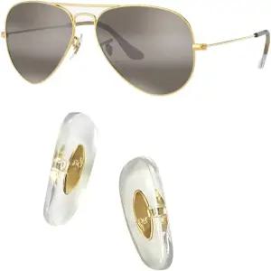 레이 밴용 교체용 노즈 패드 에비에이터 RB3025 3026 선글라스 수리 키트 GOLD 16MM