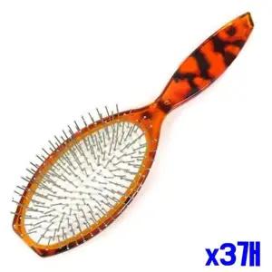 [골드스마일]bns 호피무늬 철 쿠션빗 대형 x3개