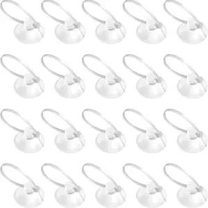 FEBSNOW 수족관 흡입 컵 어항 클립 식물을 위한 30 PCS 조절 가능한 케이블 가 있는 화분 바인딩 이끼 둥지