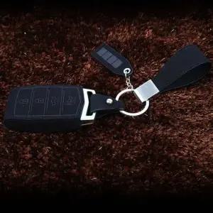 G70 G80 G90 EQ900 4버튼 스웨이드 가죽 키홀더 차량키케이스